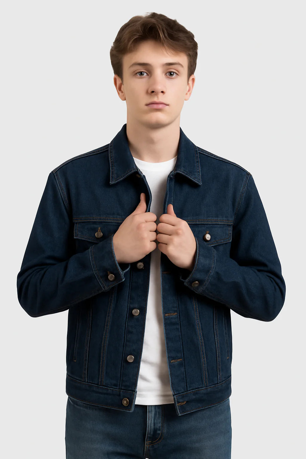 PACK OF 2 DARK BLUE & BOTTLE GREEN DENIM JACKET - UNISEX