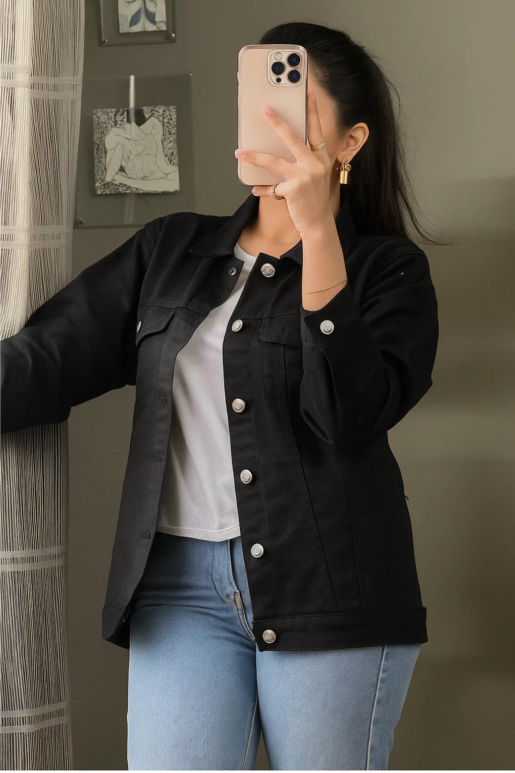 PACK OF 2 BLACK & LIGHT BLUE DENIM JACKET - UNISEX