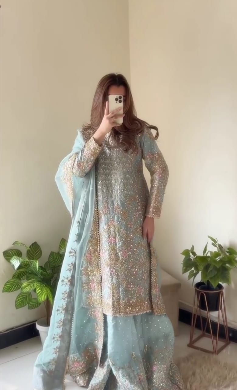 Royal Elegance 3PC Embroidered Suit