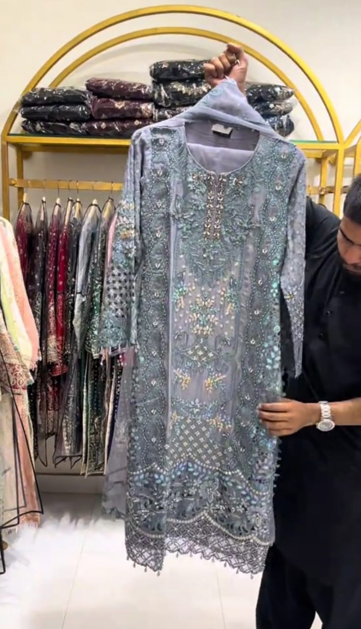 Classic Embroidered 3-Pc Suit for Women