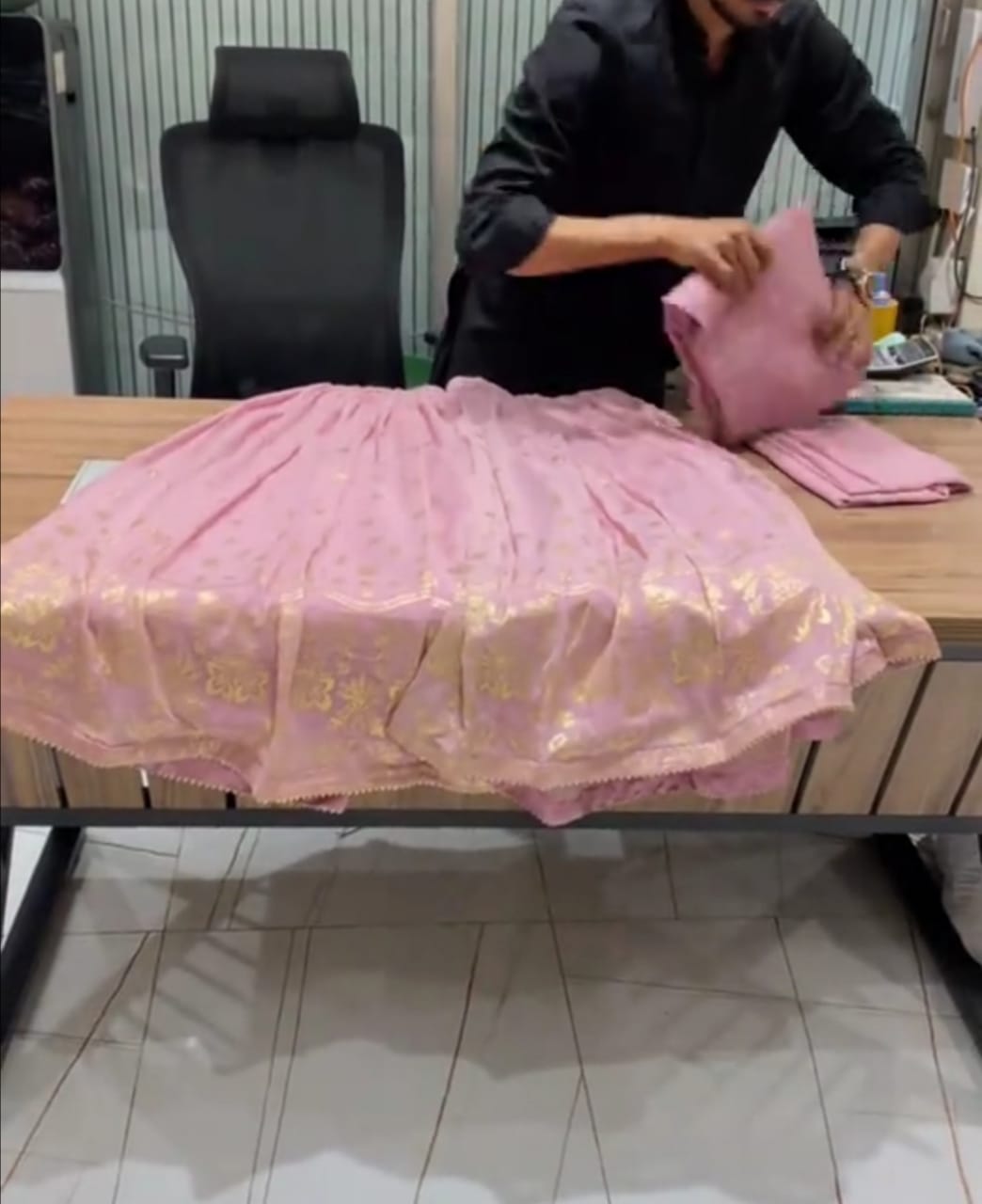 Elegant Embroidered 3-Piece Suit