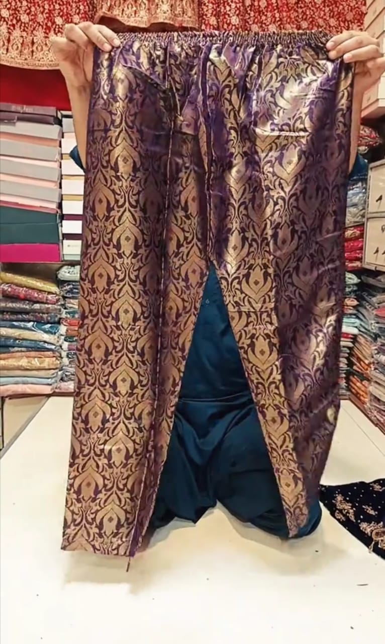 Luxury Velvet Embroidered 3-Piece Suit