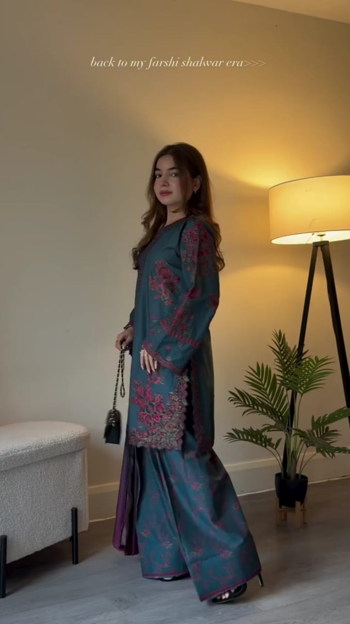 Timeless Grace Embroidered 3PC Dress