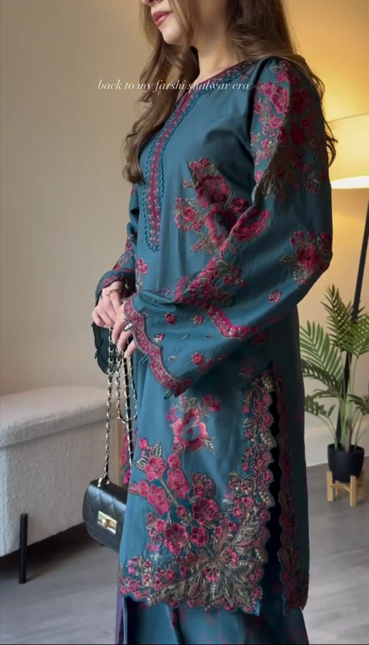 Timeless Grace Embroidered 3PC Dress