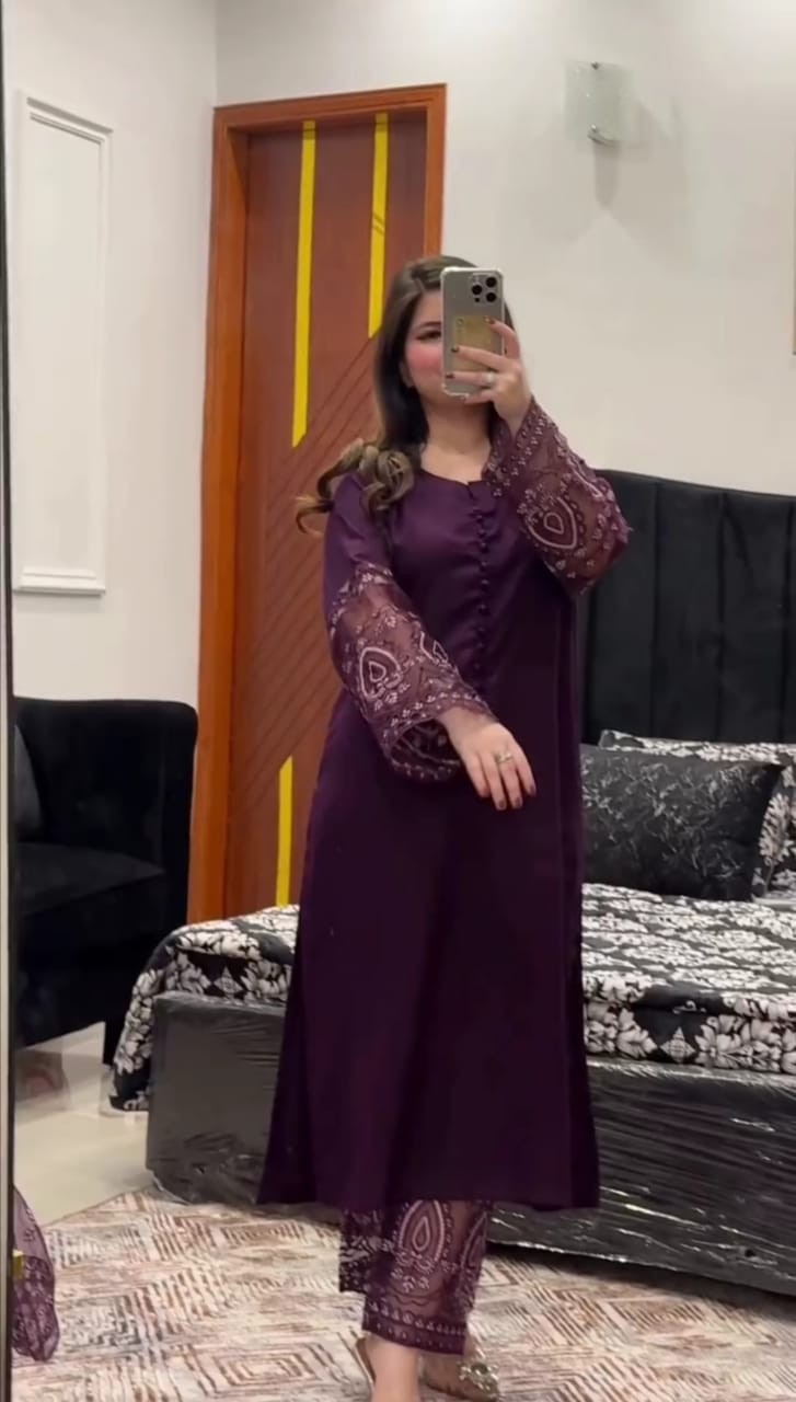 Premium Couture Embroidered 3pc Suit Set