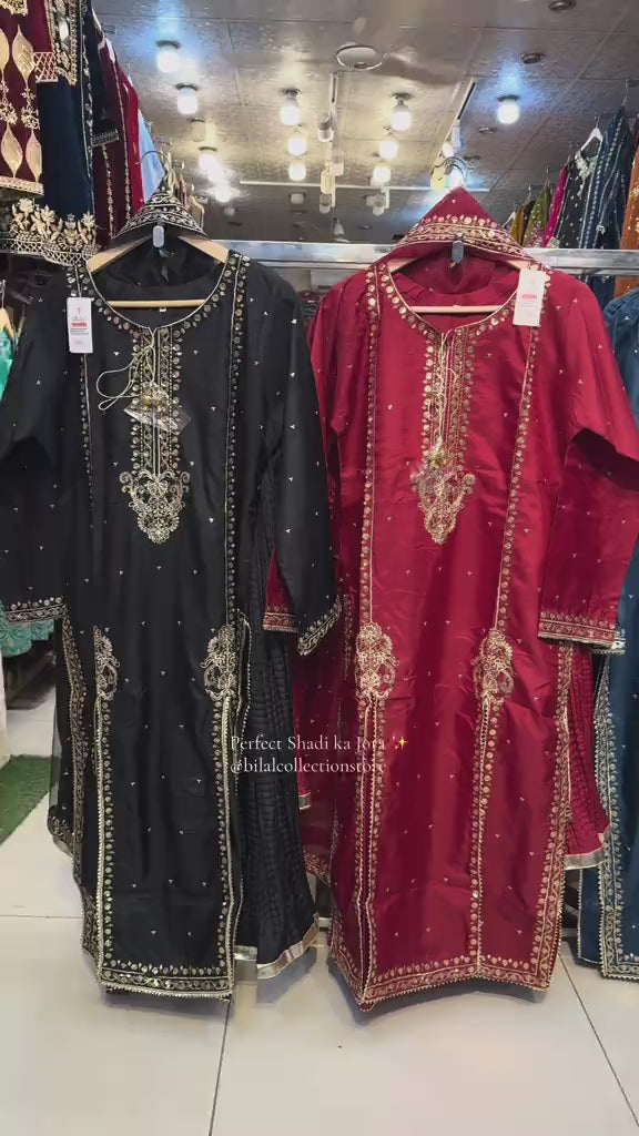 WOMEN EMBROIDERED STITCHED 3 PCS